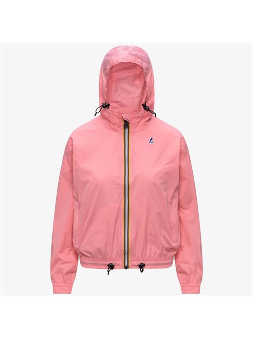 Giacca donna in tessuto nylon colore pink geranium K-WAY | LE VRAI 4.0 K71384WQ28